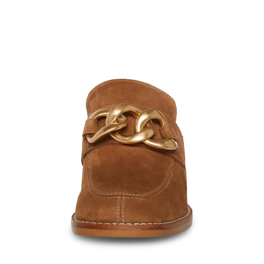 Mulas Steve Madden Lorie Chestnut Gamuza Mujer Marrones | ES ZG0ES2